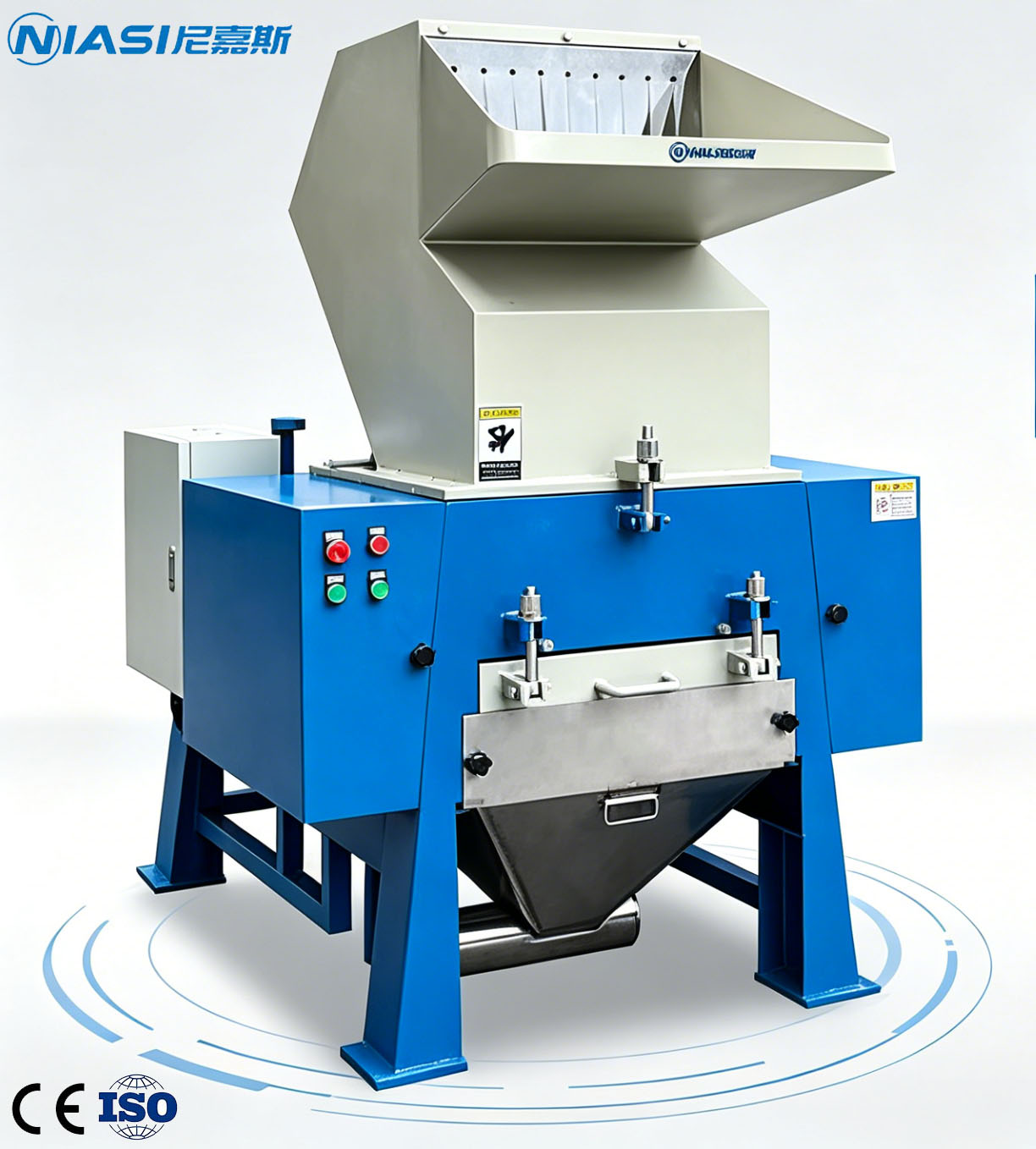 Plastic Crusher Recycling Machine na may Auto Collecting System